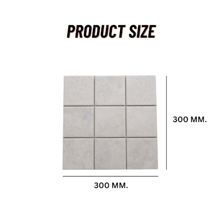 โมเสคเซรามิค TIMELESS TILES รุ่น RAWRY 30X30 ซม. สีเทาอ่อน CLASSIC GRAY สไตล์ลอฟต์_1